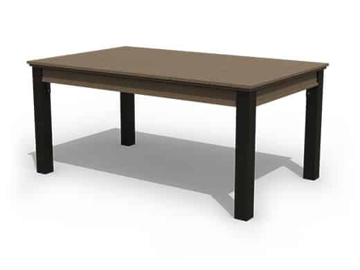 4x6 Coastal Dining Table Poly Outdoor Furniture