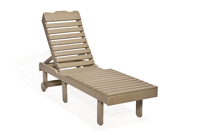 chaise lounge poly furniture for cabins