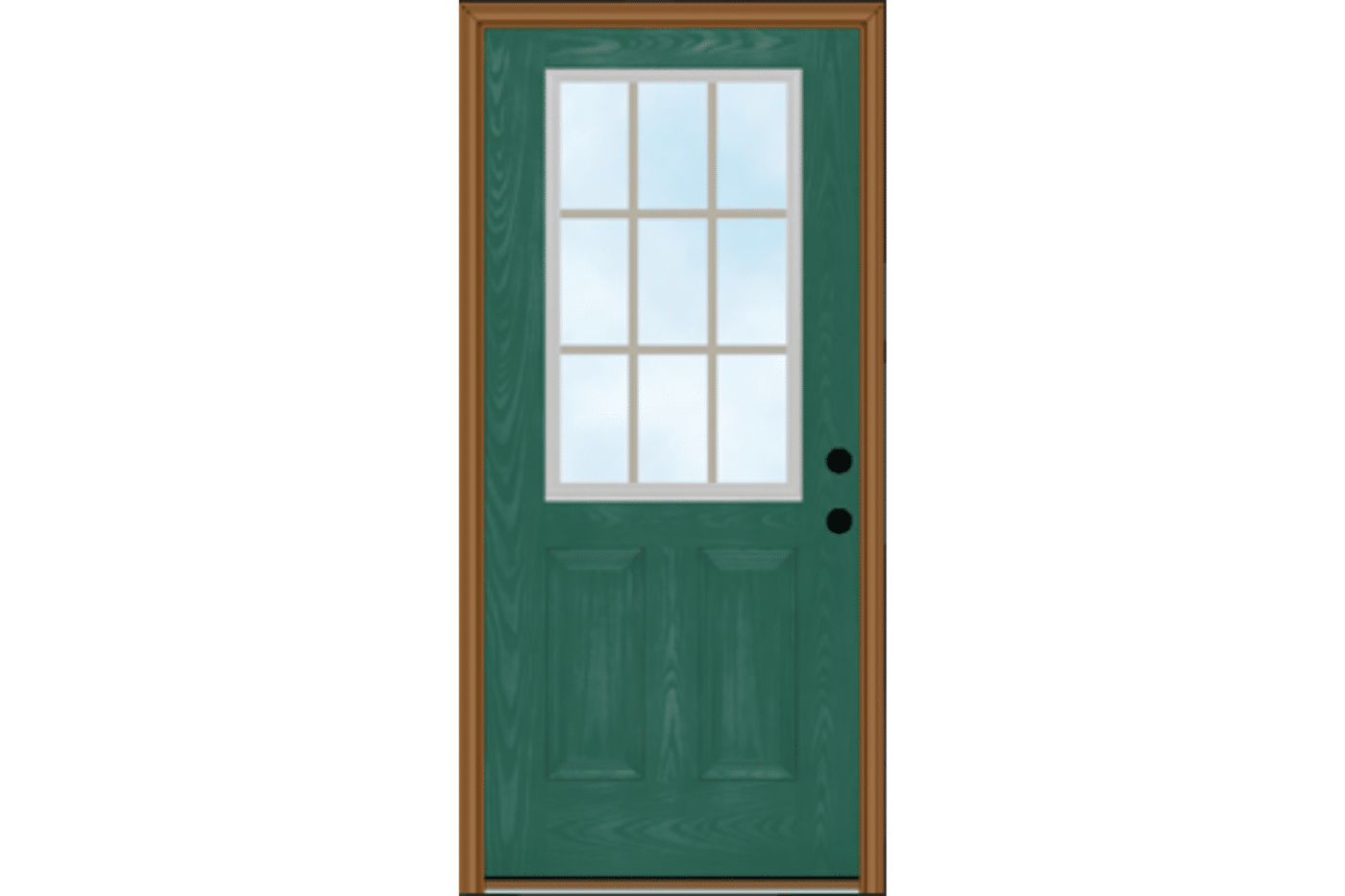 painted door styles 9 lite