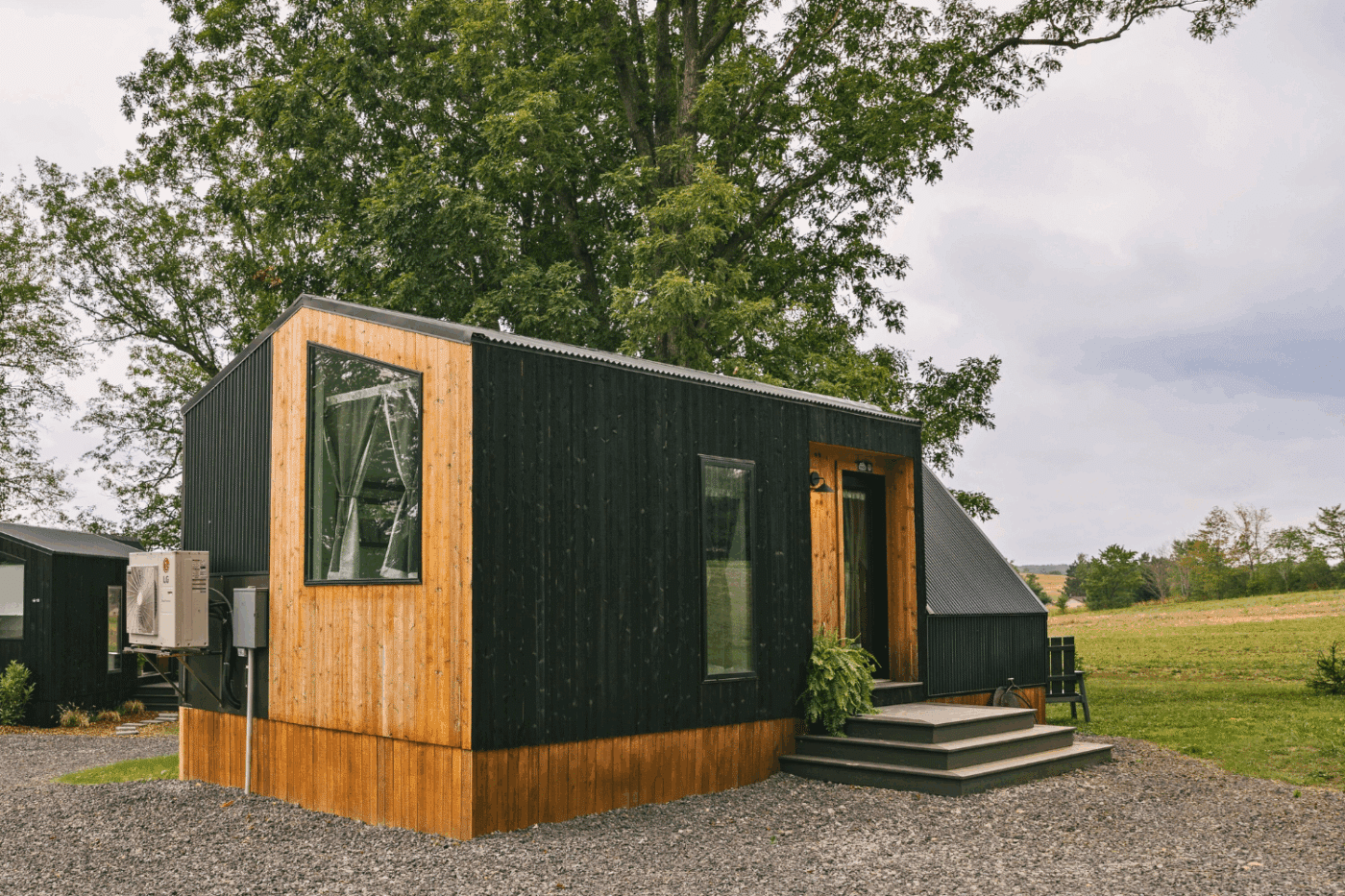 A frame park model tiny home in friedens Pa at Somerset resort site 11