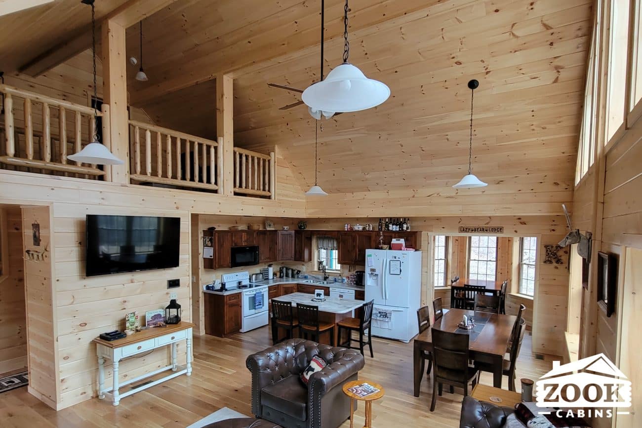 26x48 Mountaineer Deluxe Cabin in Clearville PA living room