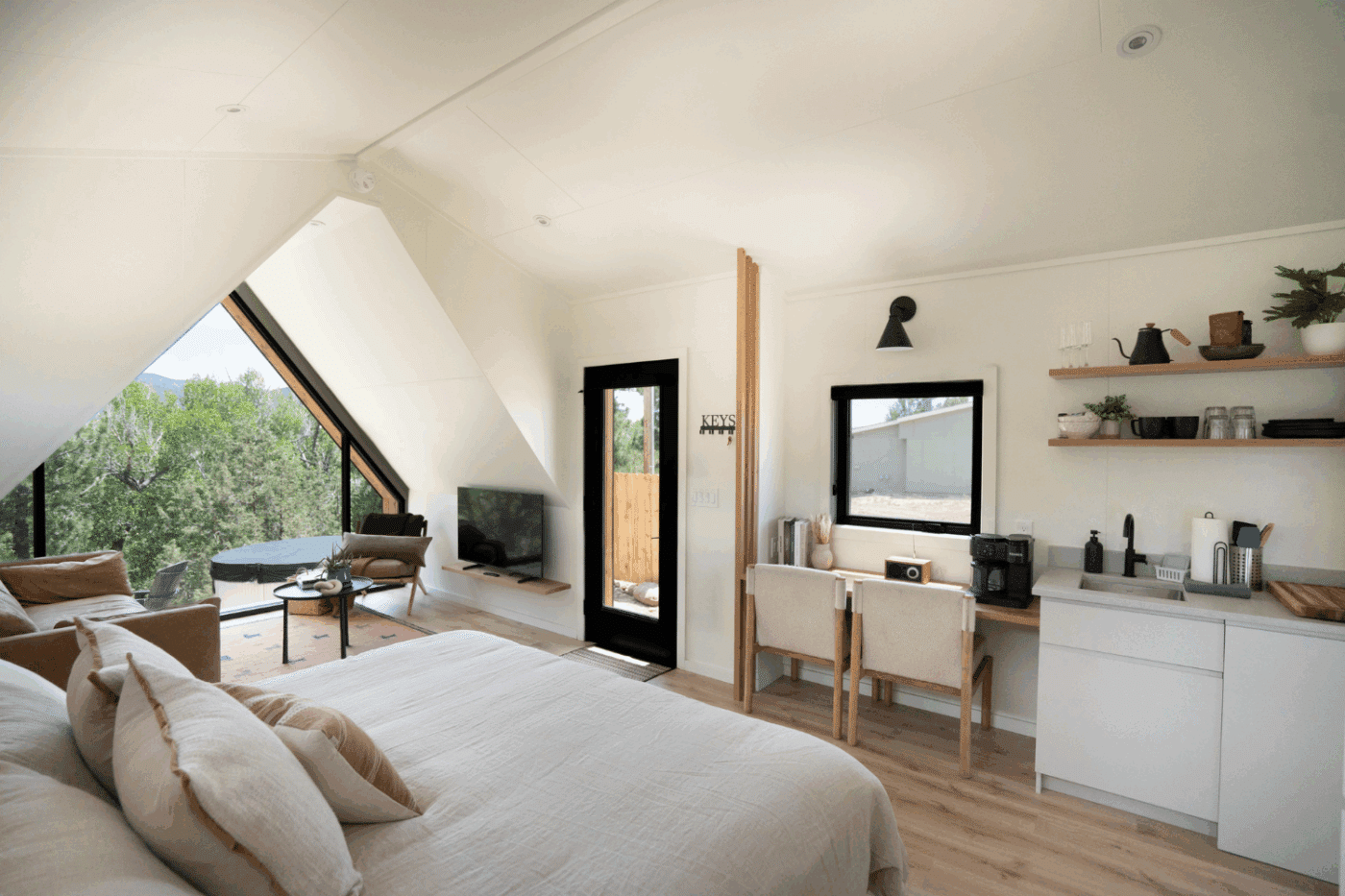 A Frame Studio living space in Buena Vista Colorado Built By Psy Homes