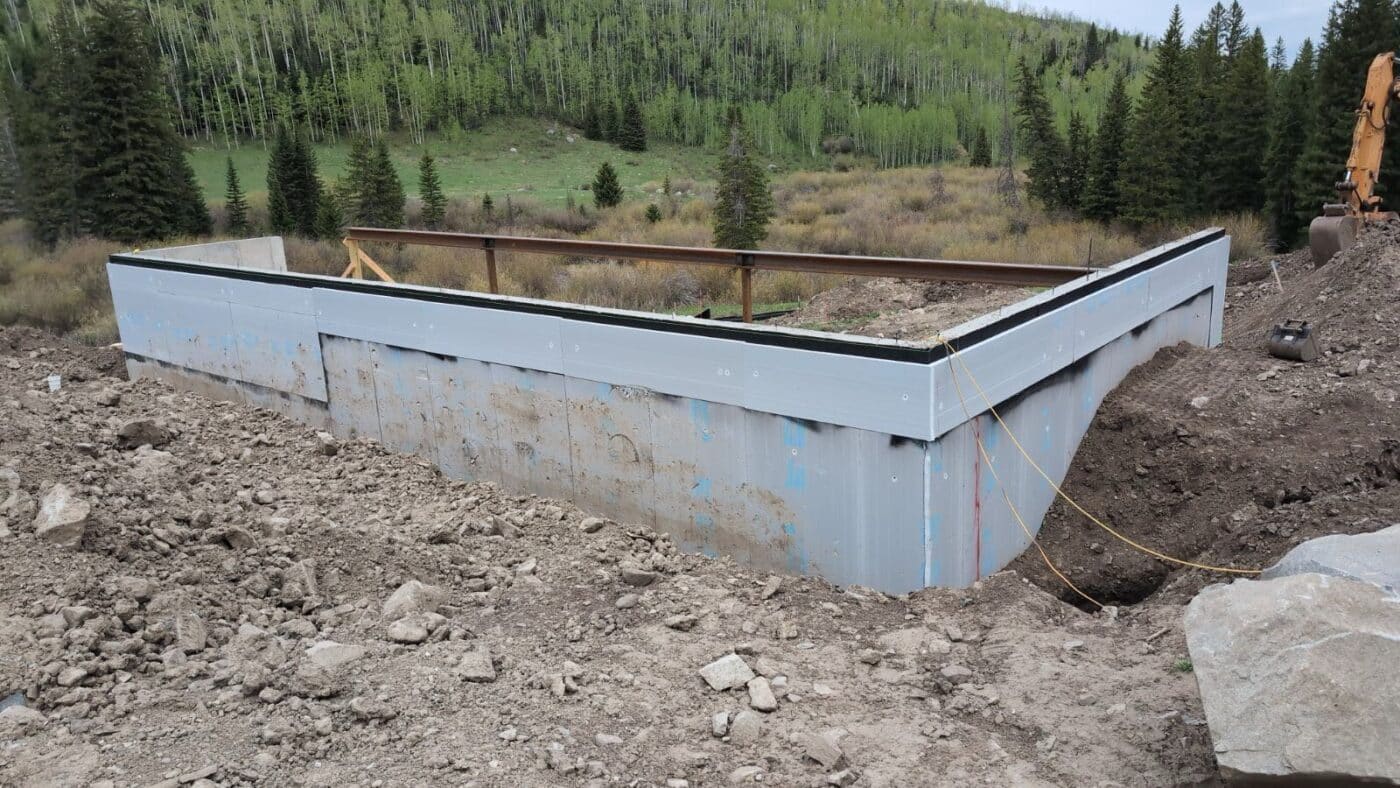 30x52 Timberline in Edwards CO foundation