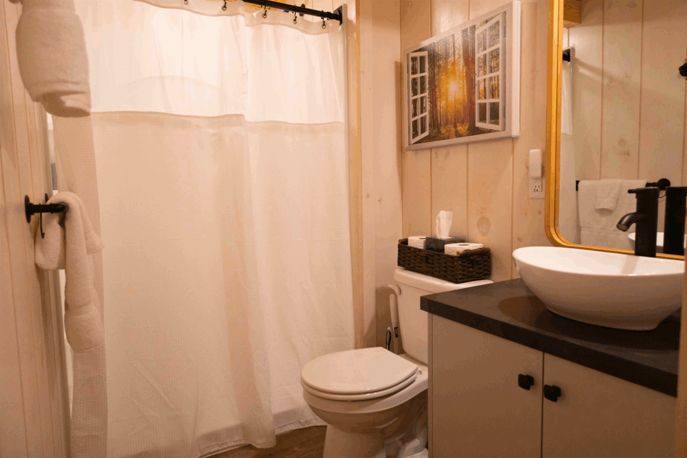 Aspen park model log tiny home in Riverton west virgina built and designed by Psy Homes