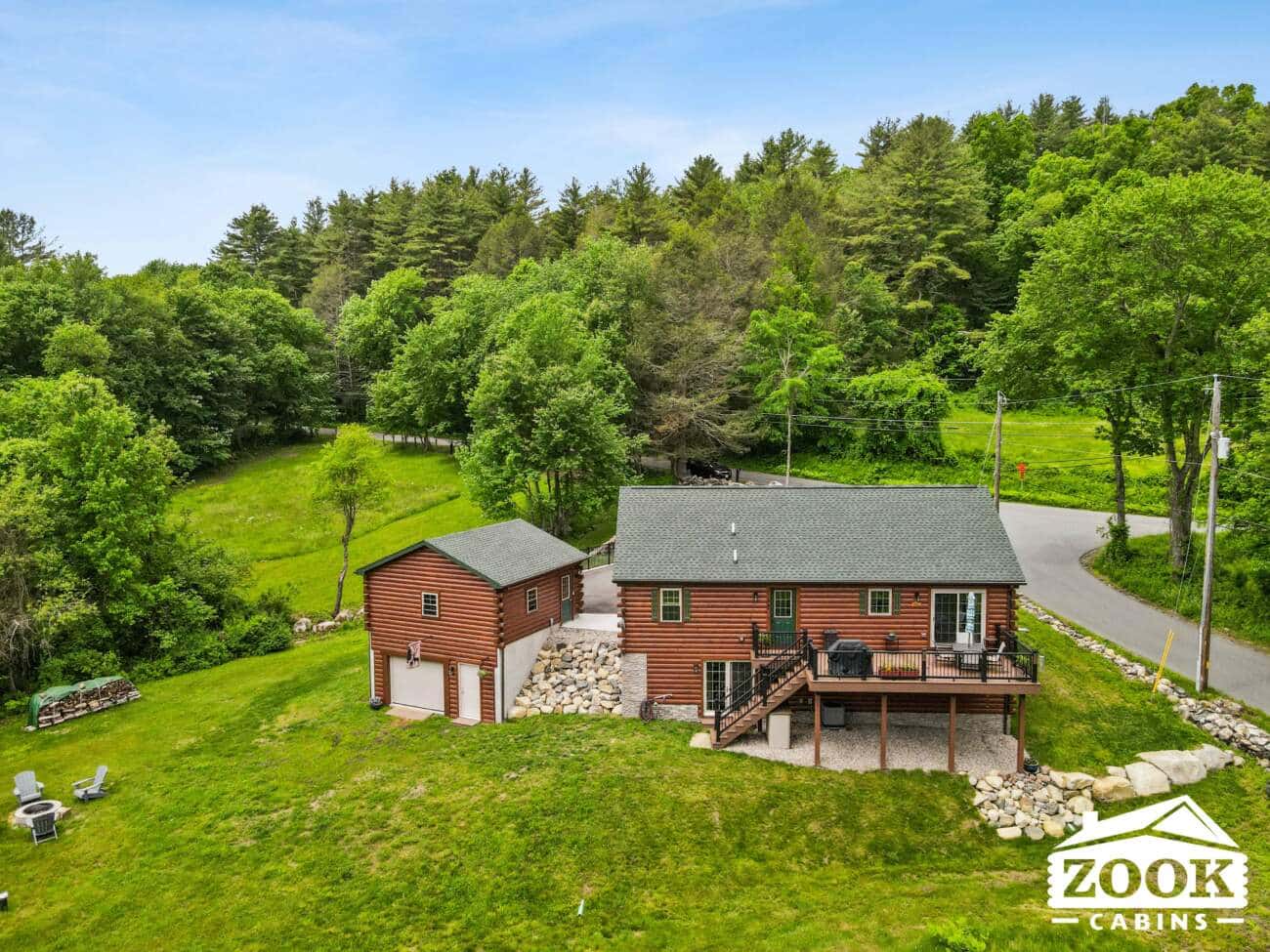 Prefab Log Home in Monson MA