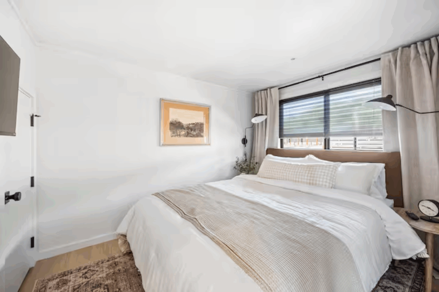 Cascade park model tiny home built and designed by Zook Cabibs main bedroom