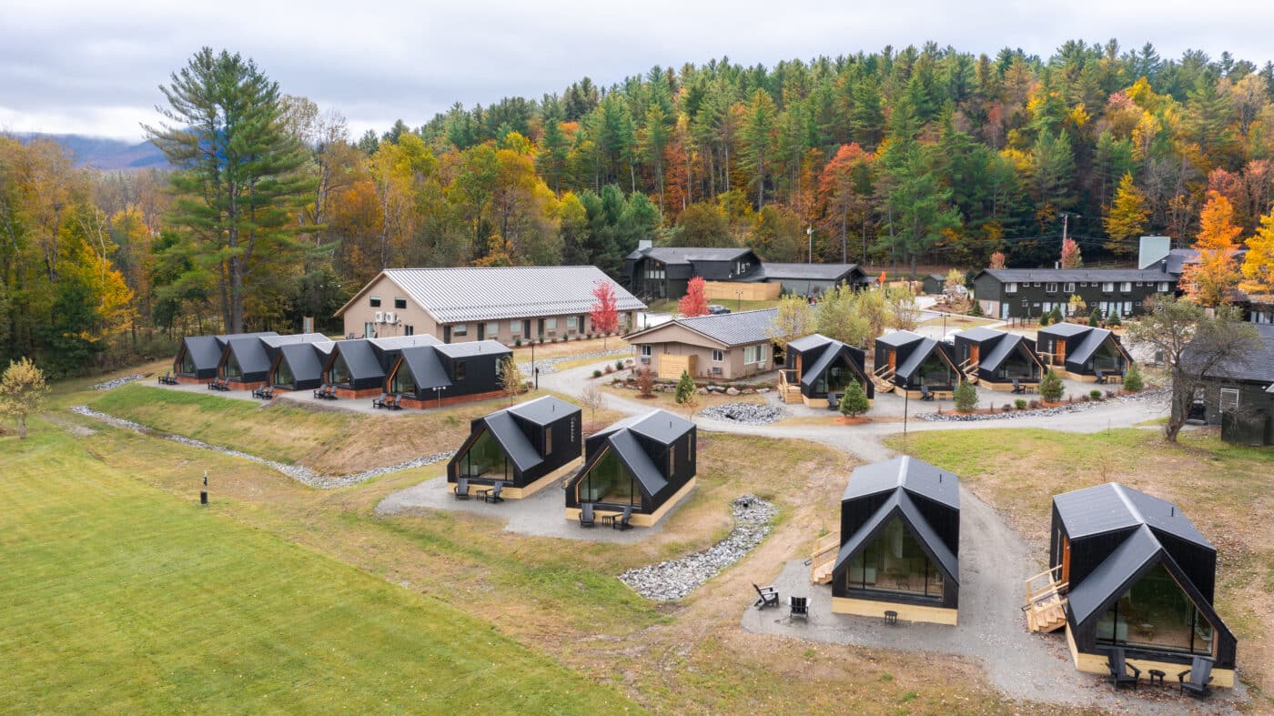 A Frame Park Models at Waterton Resort in Stowe VT 2