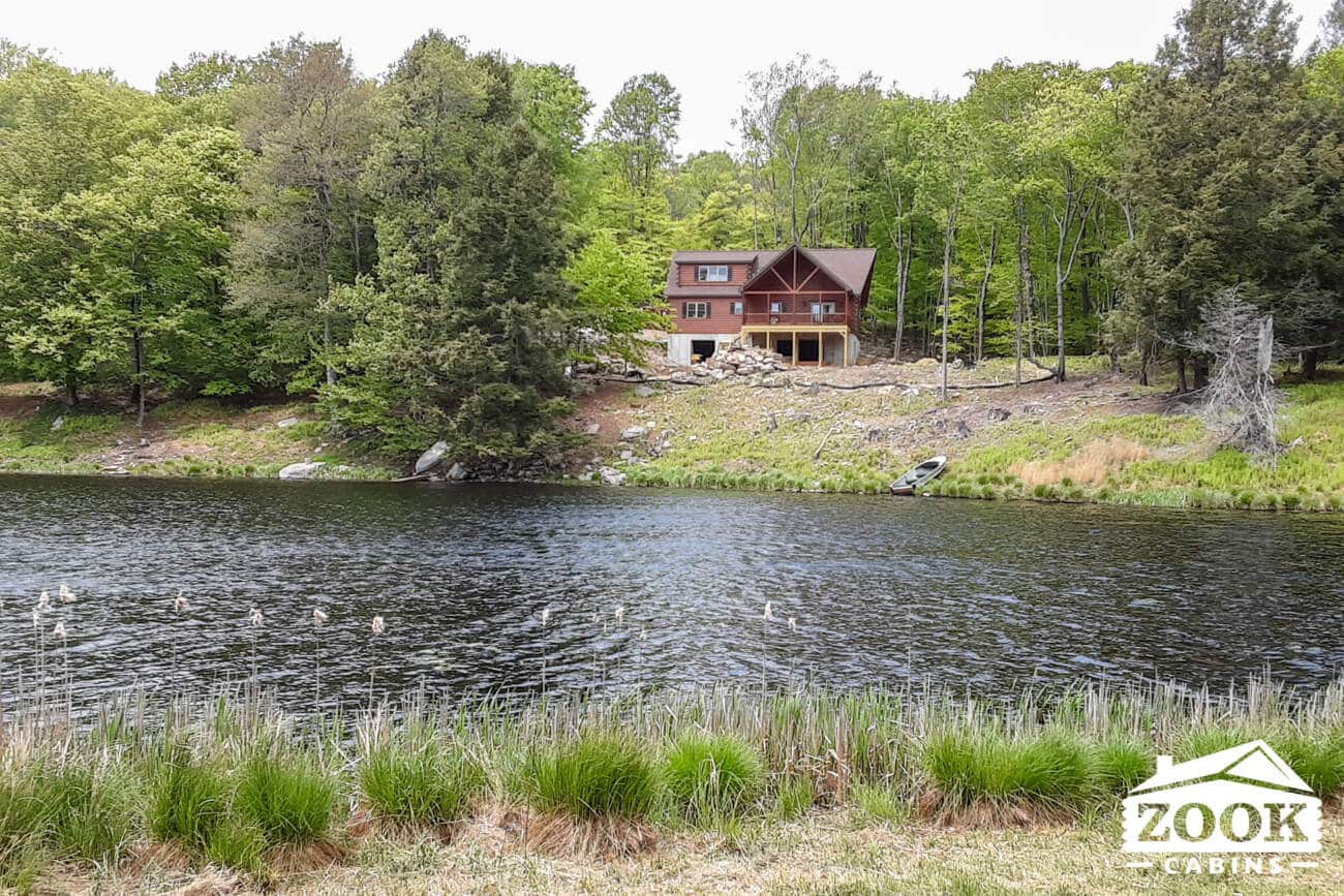 Prefab Cabin in Greentown PA exterior view