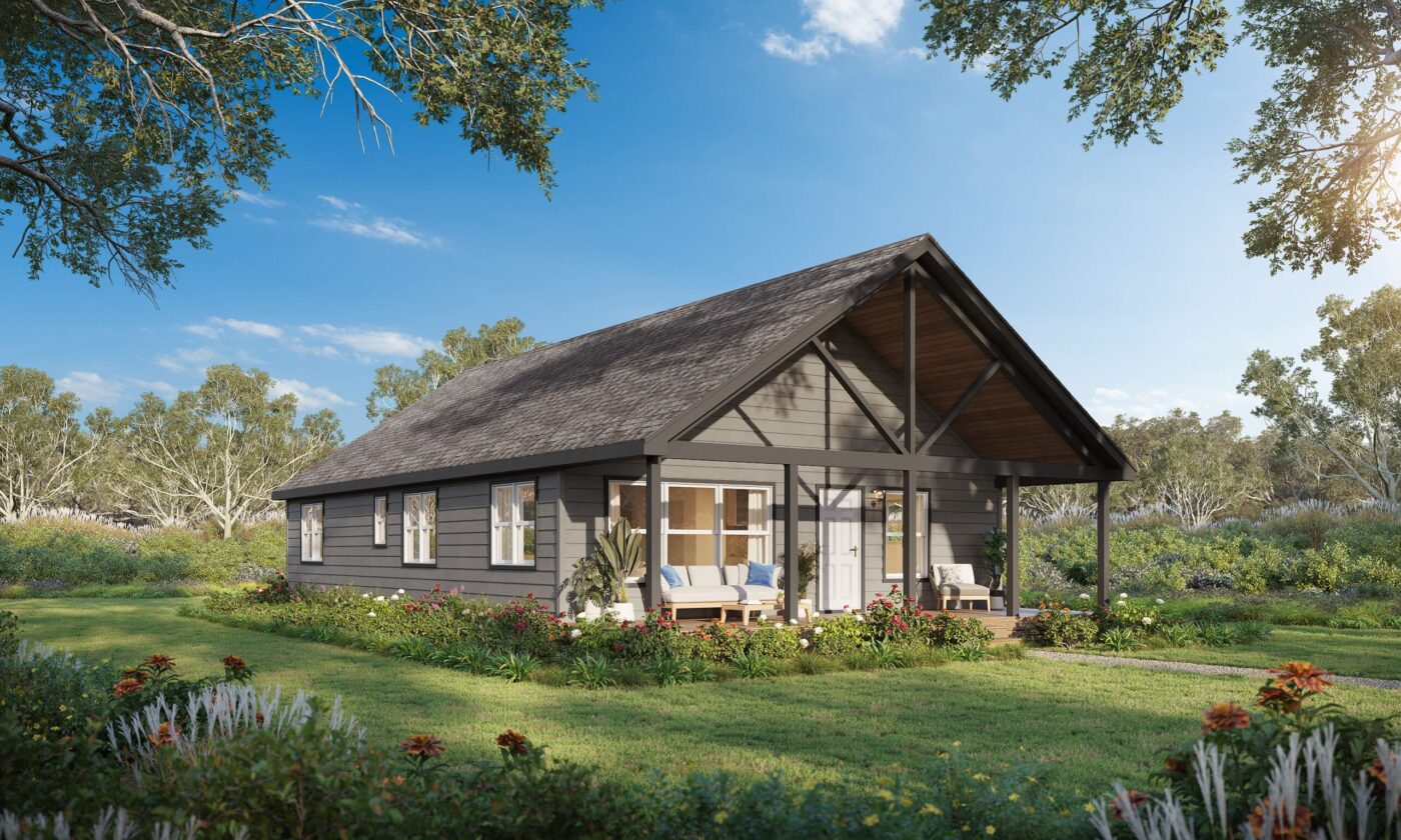 bourn modern cabin in Wyoming