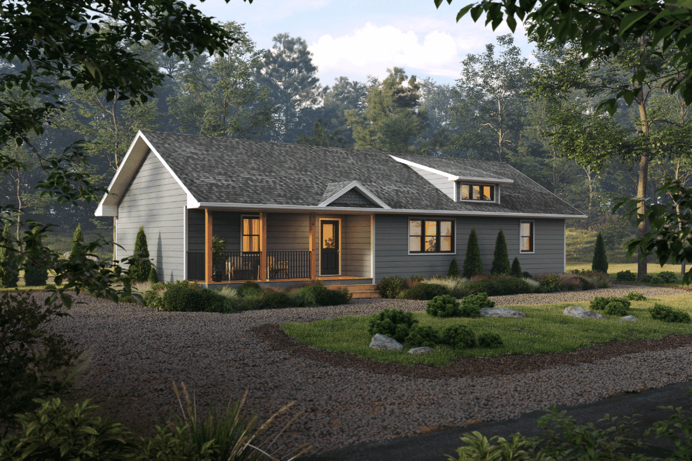 woodland modern cabin in Tennessee