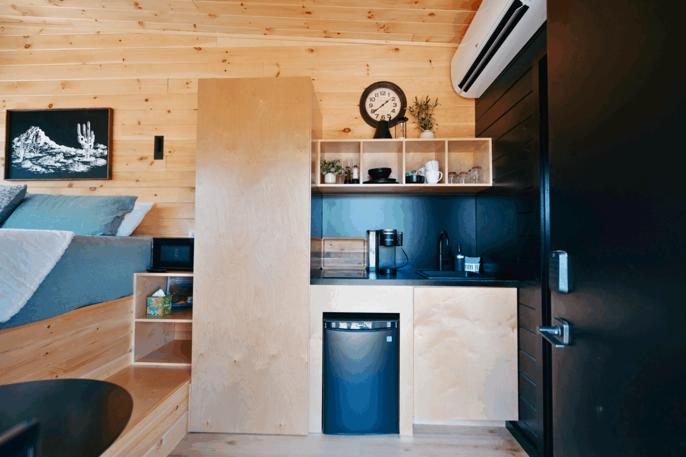 Kitchen of Nook studio built and designed by Psy Homes in Buena Vista Co with peak finishes