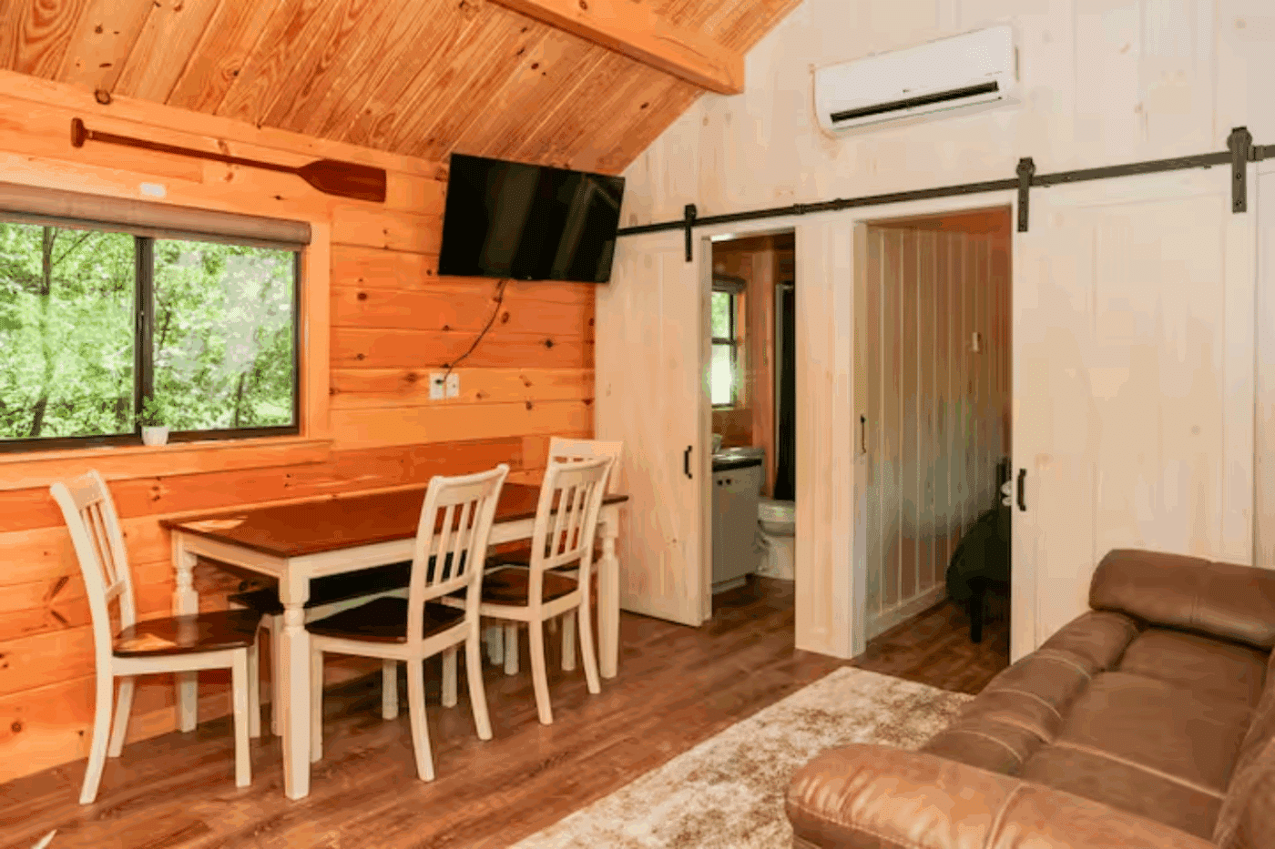 James Creek Pa Pinecrest log tiny home built and designed by Psy Homes
