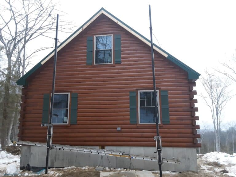 Chalet Log Cabin in Alexandria NH 1