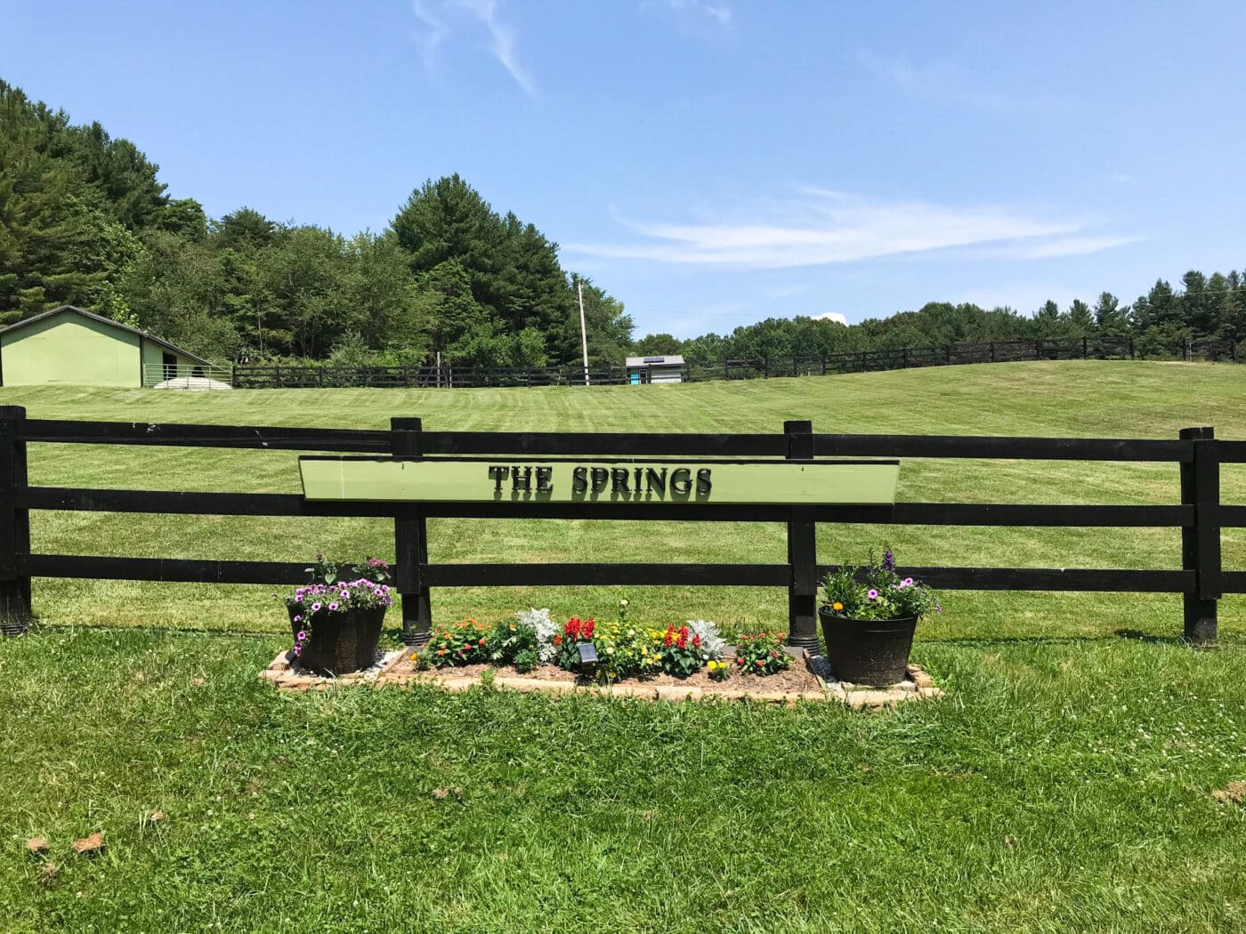 spring at cabin in oldenburg indiana